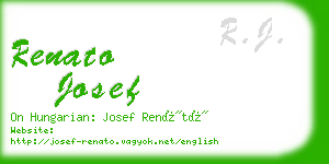 renato josef business card